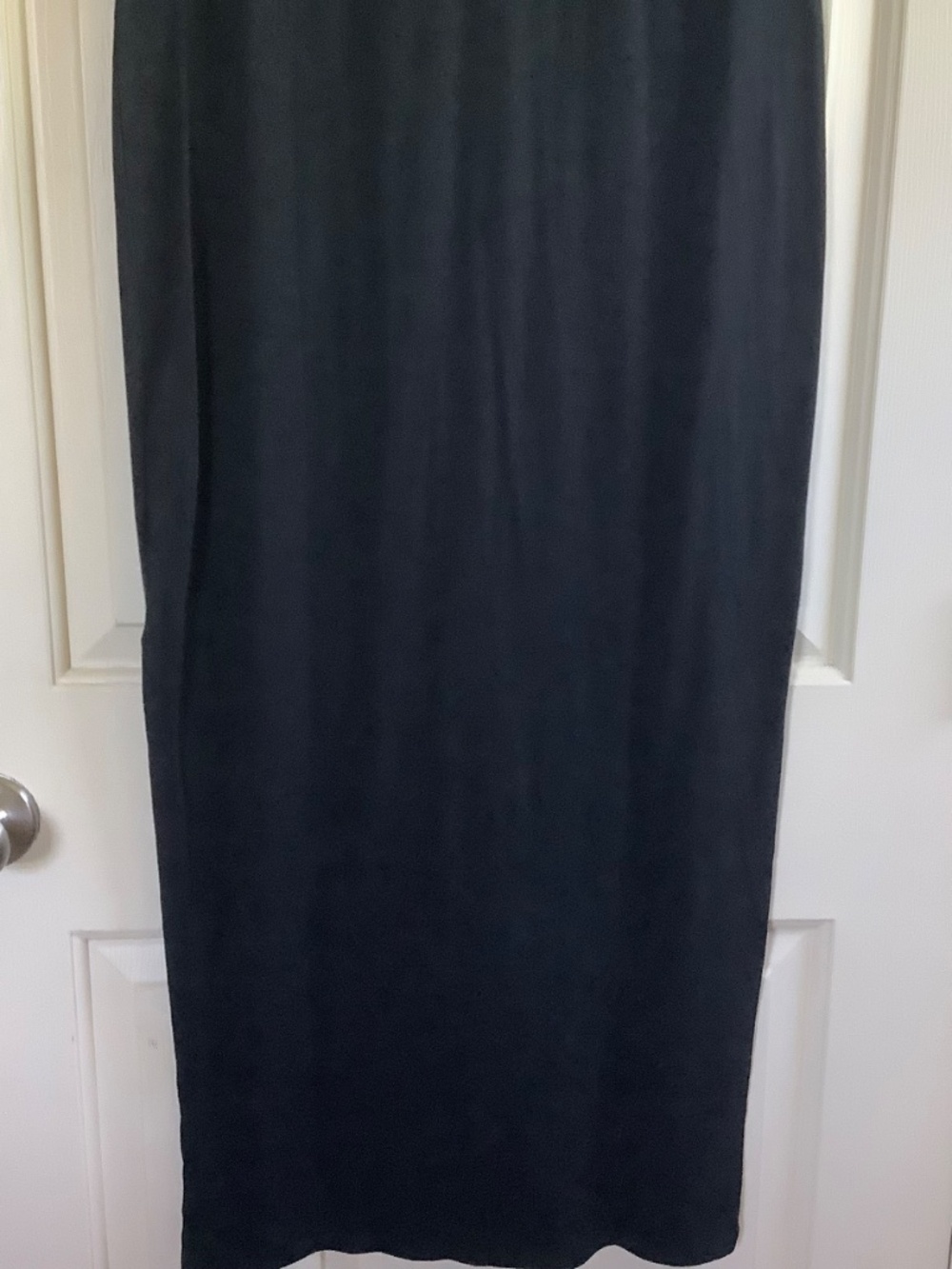 FRAME Le Muscle Cap Sleeve Maxi Dress Noir SZ M - Picture 8 of 13